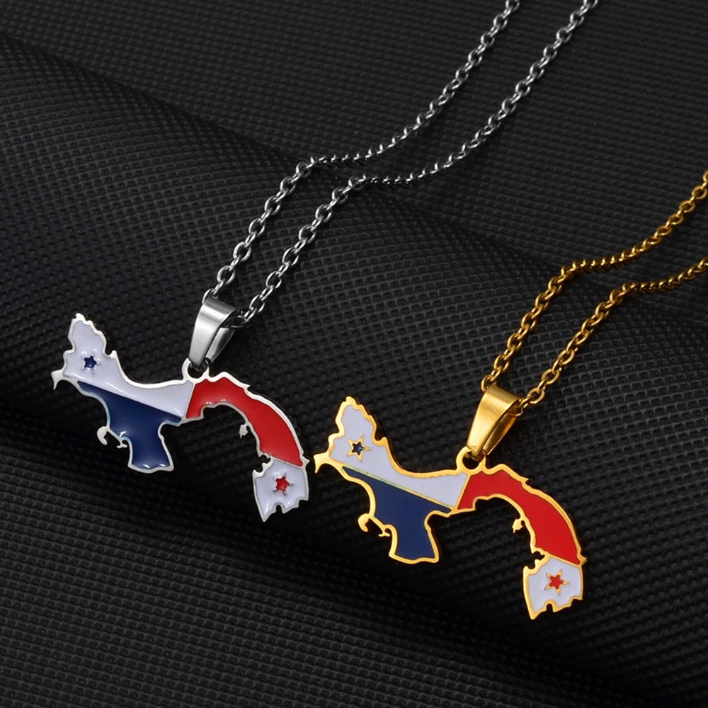 Panama Flag Necklace