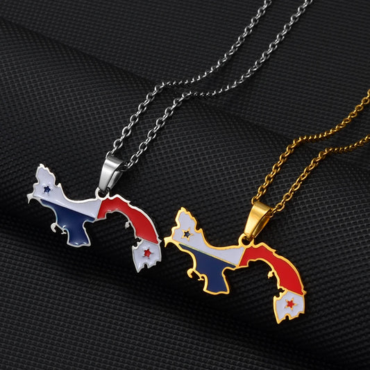 Panama Flag Necklace