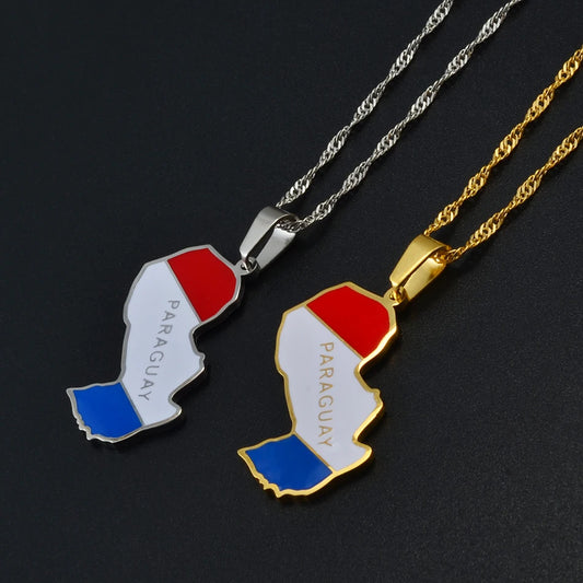 Paraguay Flag Necklace