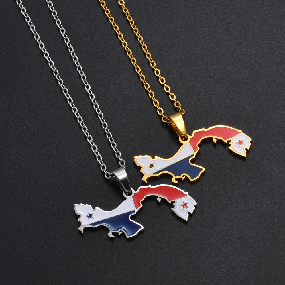 Panama Flag Necklace