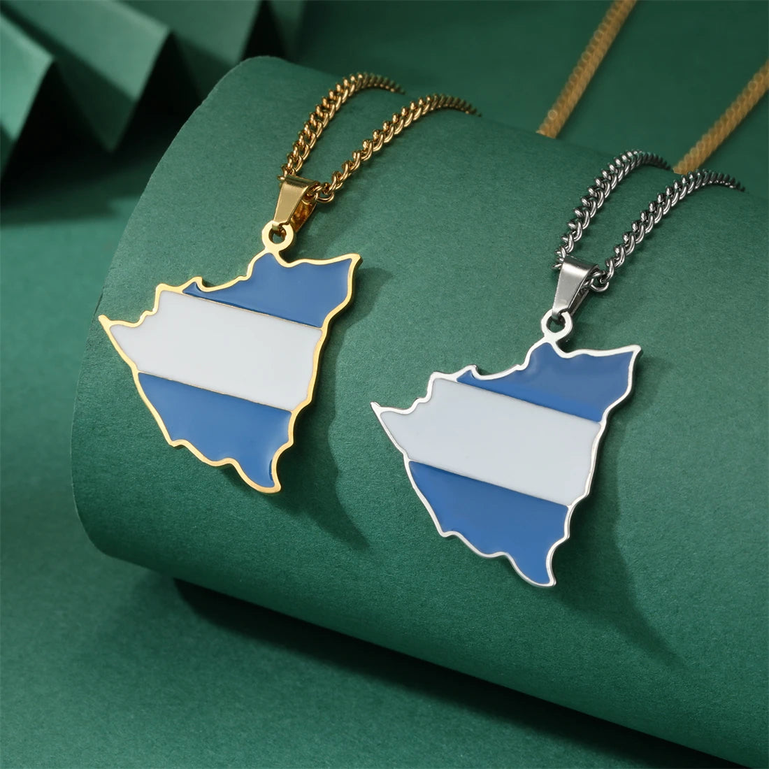 Nicaragua Flag Necklace