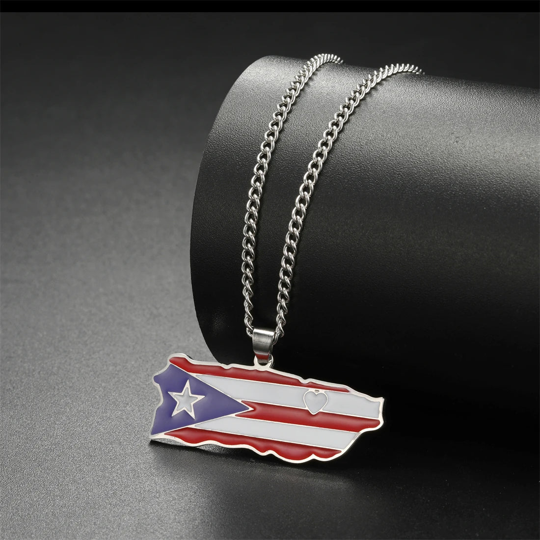 Puerto Rico Flag Necklace