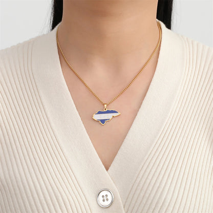 Honduras Flag Necklace