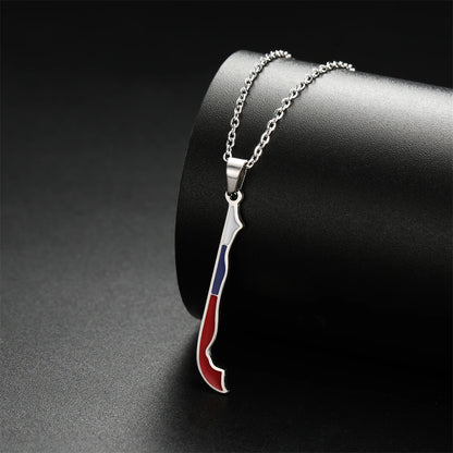 Chile Flag Necklace