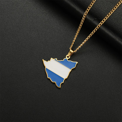 Nicaragua Flag Necklace