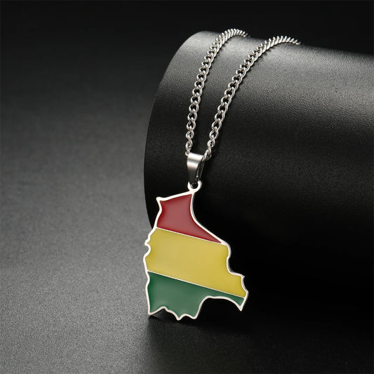 Bolivia Flag Necklace