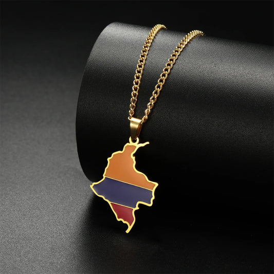 Colombia Flag Necklace