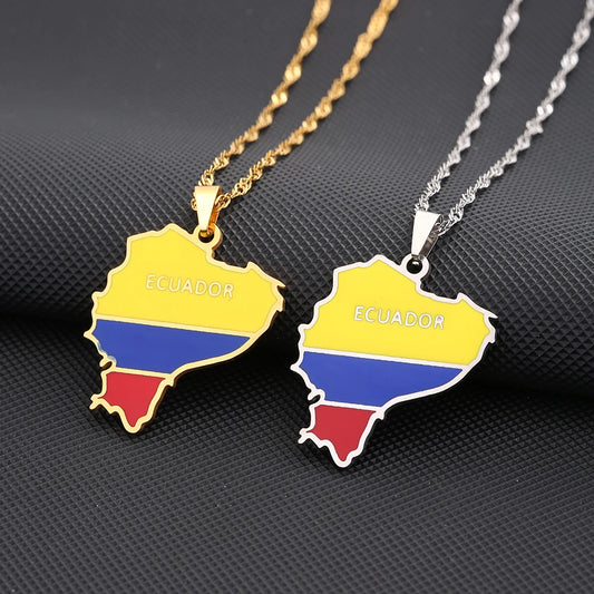 Ecuador Flag Necklace