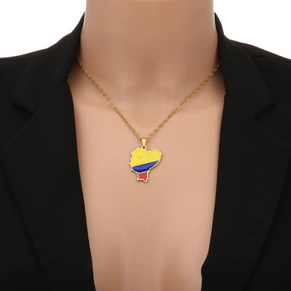 Ecuador Flag Necklace