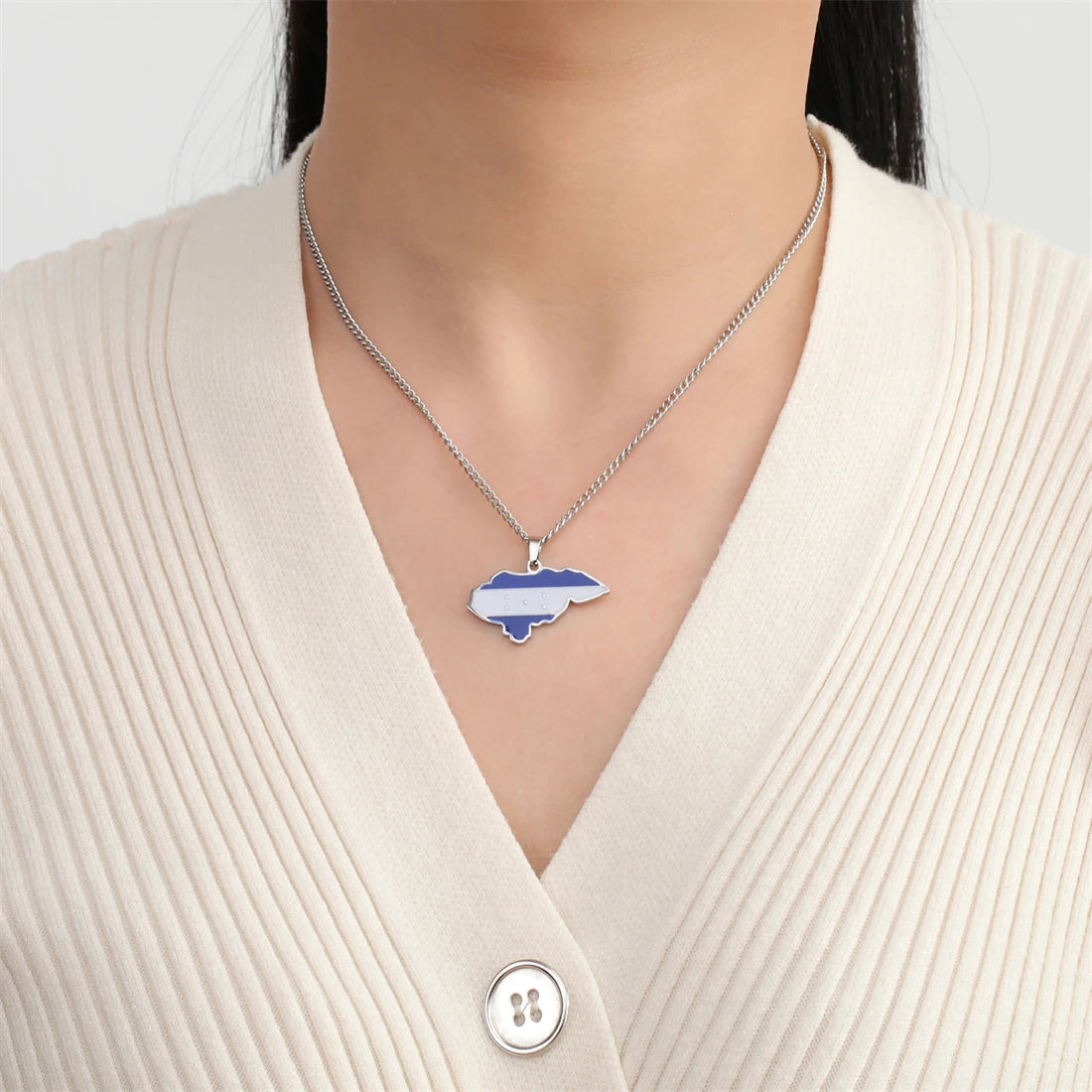 Honduras Flag Necklace