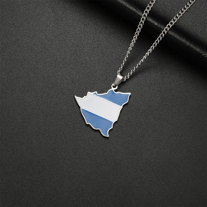 Nicaragua Flag Necklace