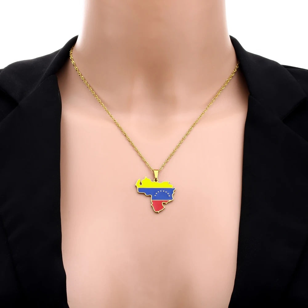 Venezuela Flag Necklace